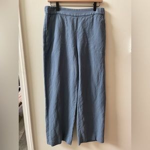 Banana Republic linen blend pants, blue, size medium